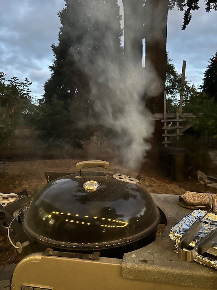 every day i grill this time of year, i wonder if it's the last
time…