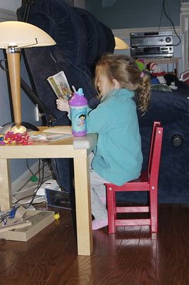 thechild at her office